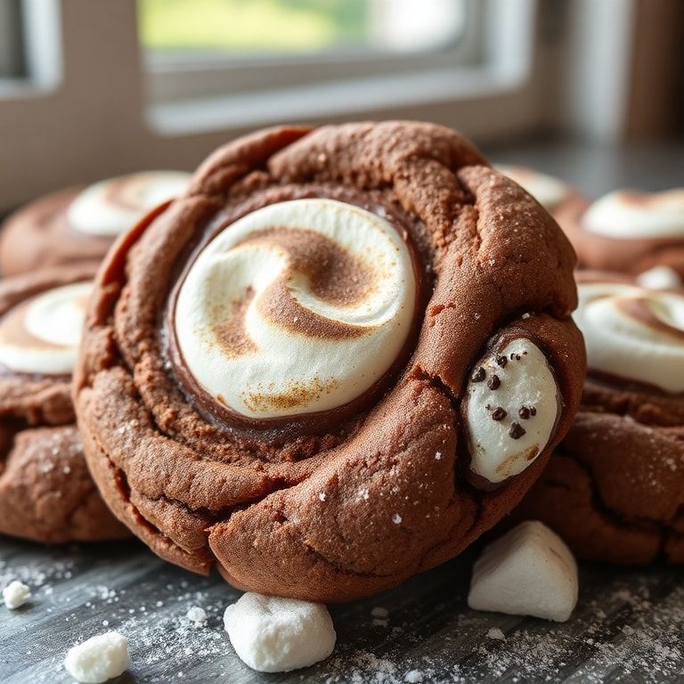 Hot Cocoa Marshmallow Cookies (Soft & Gooey) – Easy Homemade Delight finished