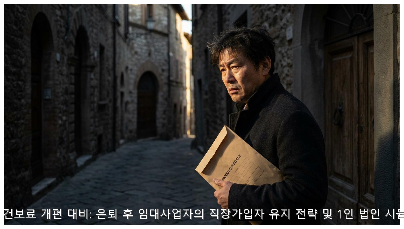 2026년 건보료 개편 대비: 1인 법인 설립 실익 분석 핵심 안내 및 분석 인포그래픽 (3)