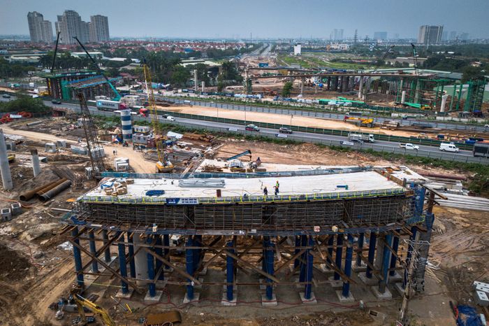 'Siêu nút giao' gần 2.400 tỷ trên Đại lộ Thăng Long dần thành hình - Tạp chí Tri thức