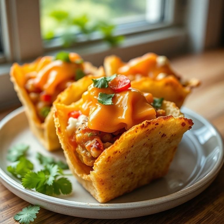 Savory Taco Cups: Crispy Bites Packed with Flavor – Easy Homemade Quick Appetizer