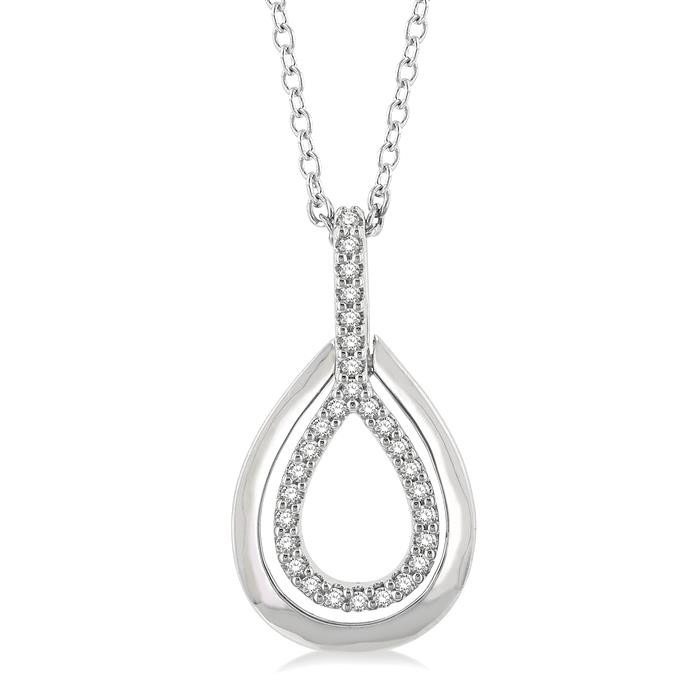 Pear Shape Petite Diamond Fashion Pendant