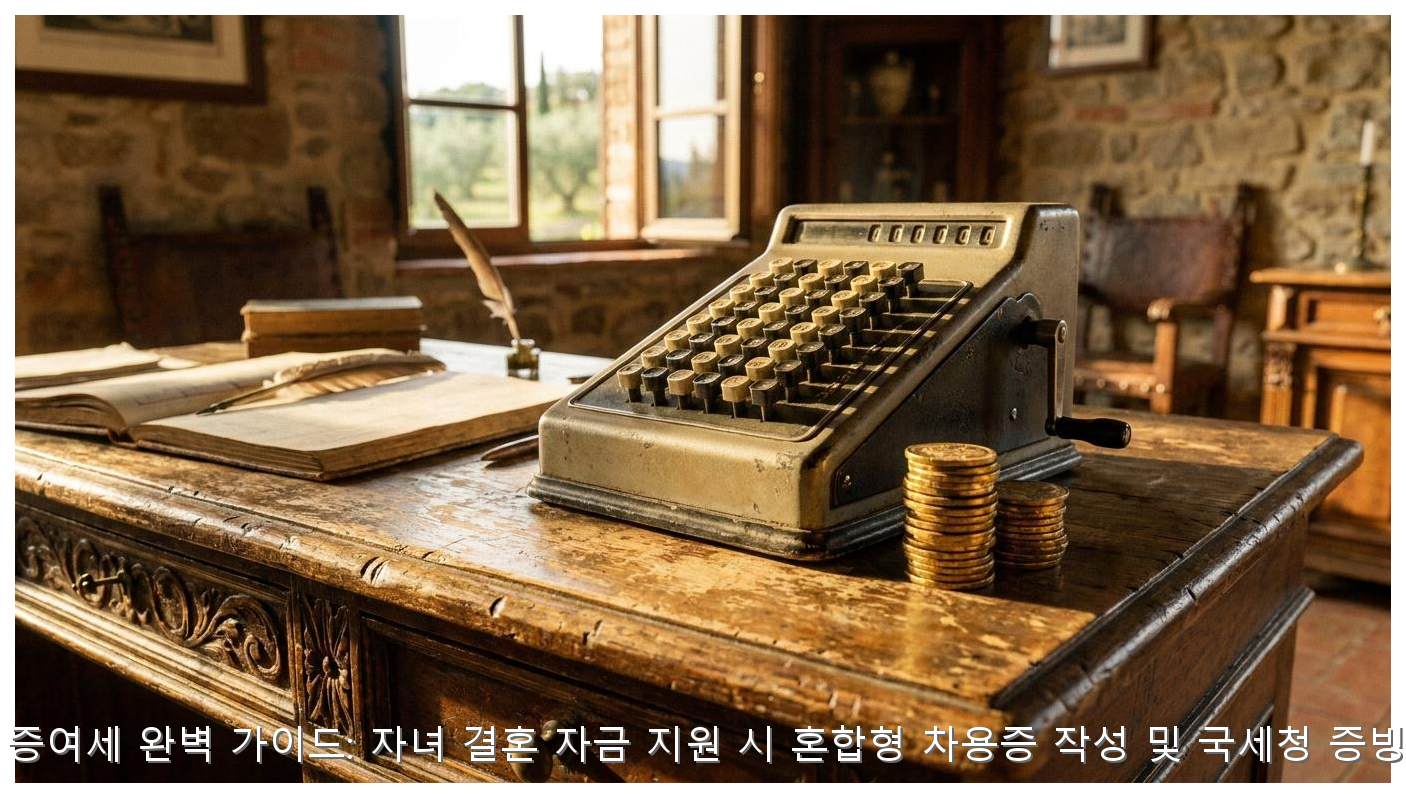 2026 자녀 결혼자금 증여세 면제와 차용증 전략 핵심 안내 및 분석 인포그래픽 (5)