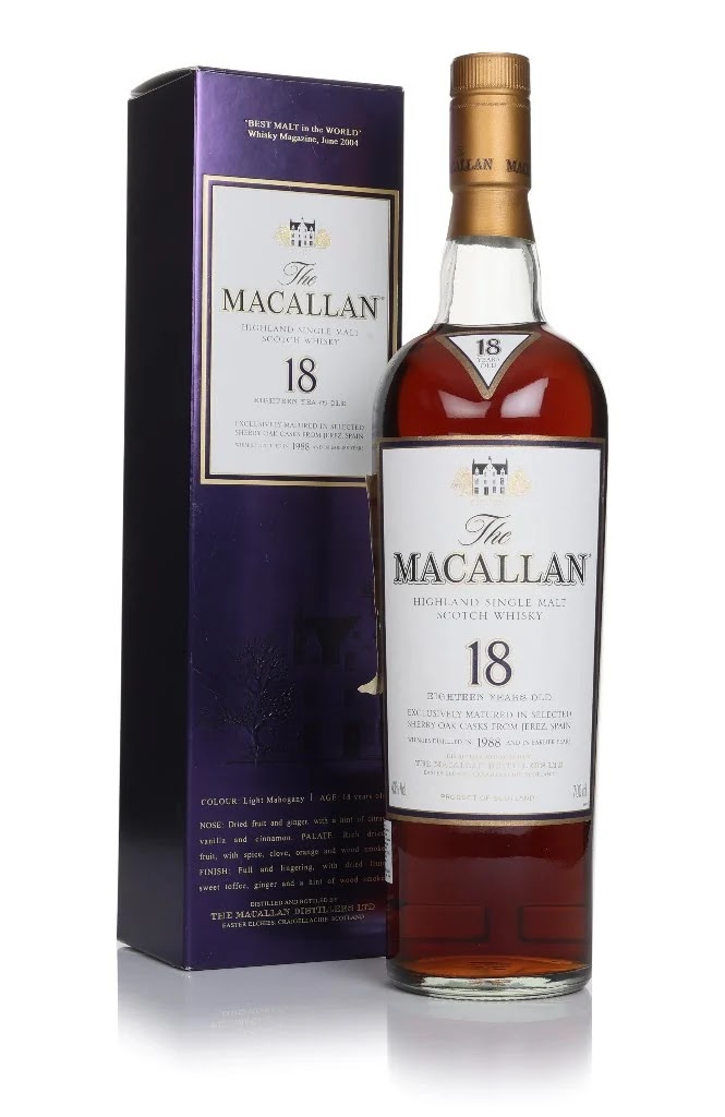 The Macallan 18 Year Old 1988 Sherry Oak 70cl Whisky