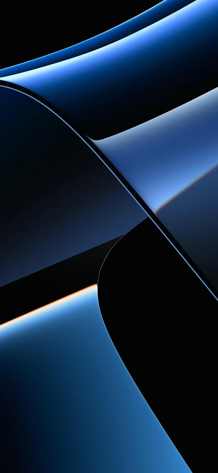 Abstract, Blue, Curves, Gradient Full HD iPhone Wallpaper [1419x3072]