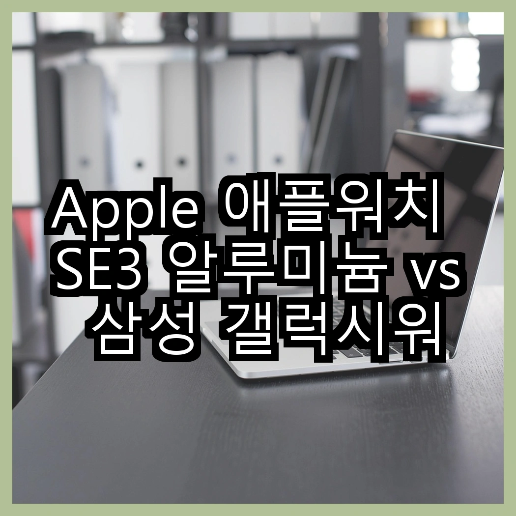 Apple 애플워치 SE3 알루미늄 vs 삼성 갤럭시워치7, 어떤 선택이 더 스마트할까? 썸네일