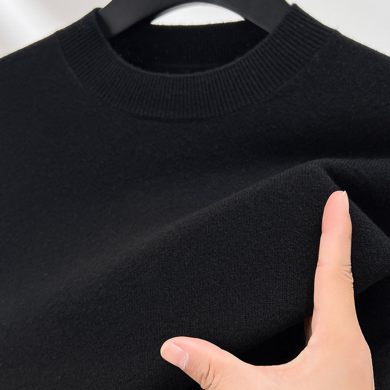 Men's Wool Sweater, 100% Wool, Stand-Up Collar, Thick