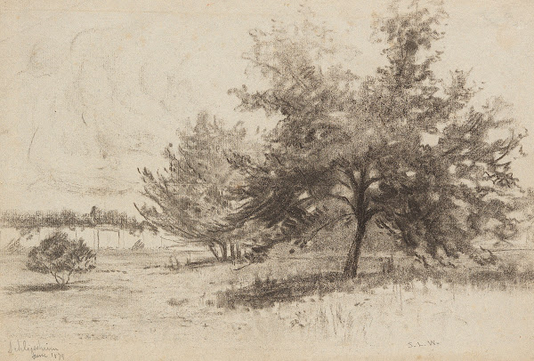 Landschaft bei Schleißheim 1879