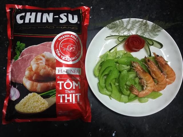 Tôm Sú Xào Khổ Qua Tây Hạt Nêm Tôm Thịt CHIN-SU
