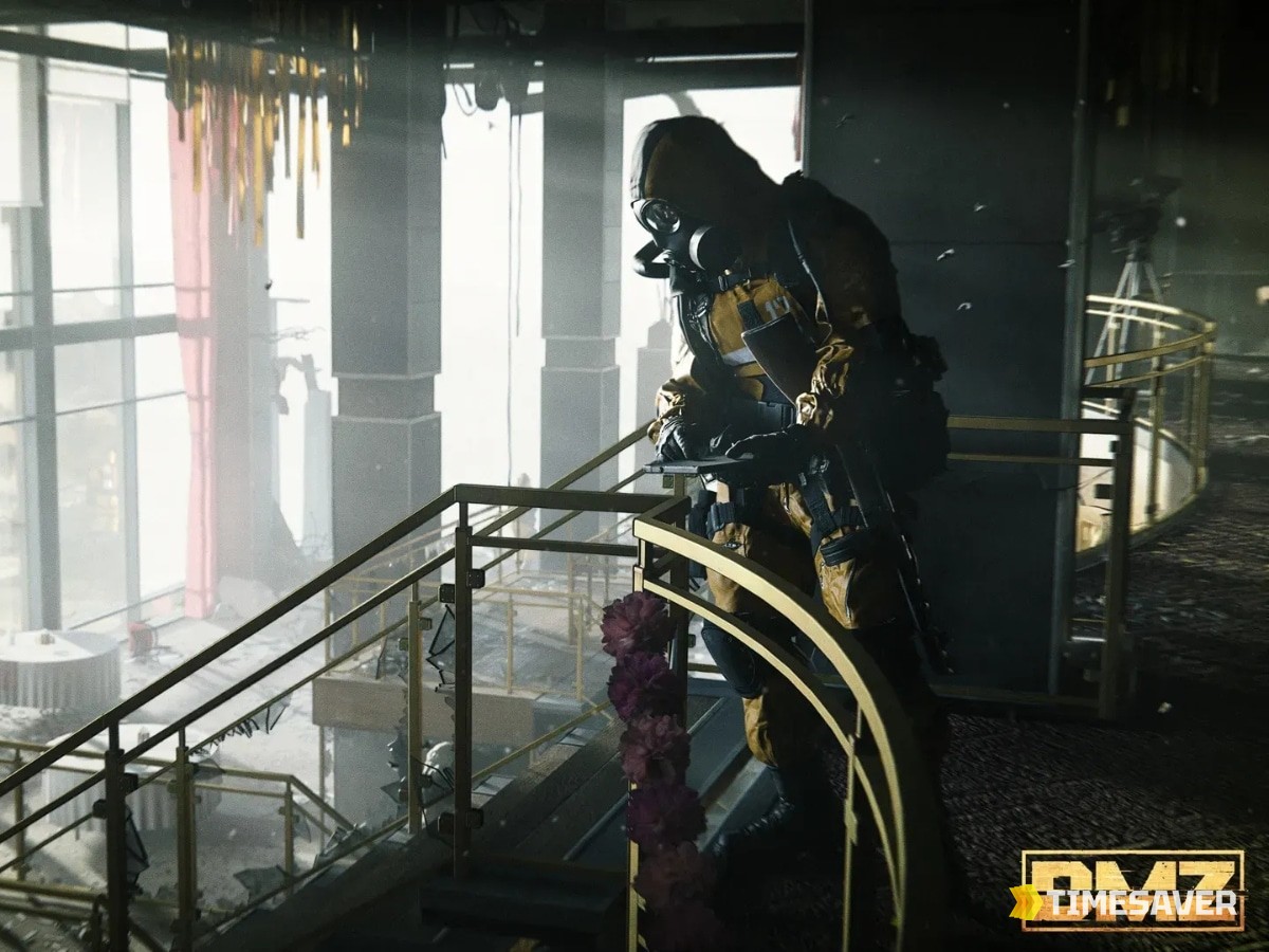 Modern Warfare 4 DMZ gameplay — an operator deploys into the Hajin Exclusion Zone, MW4's returning extraction mode