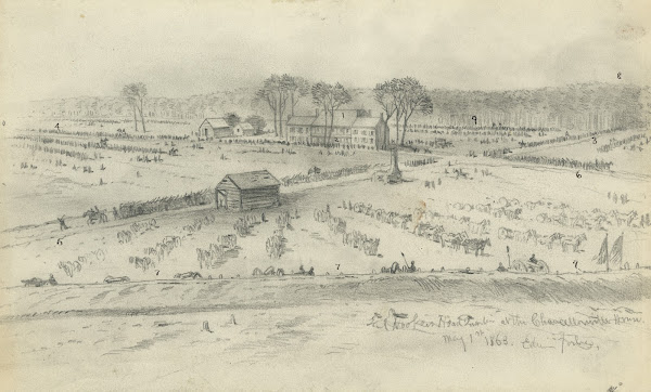Gen Hookers headquarters at the Chancellorsville house 1863