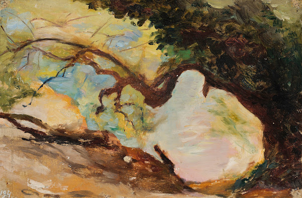 Trees in Alupka From the journey to Crimea between 1887 and 1899