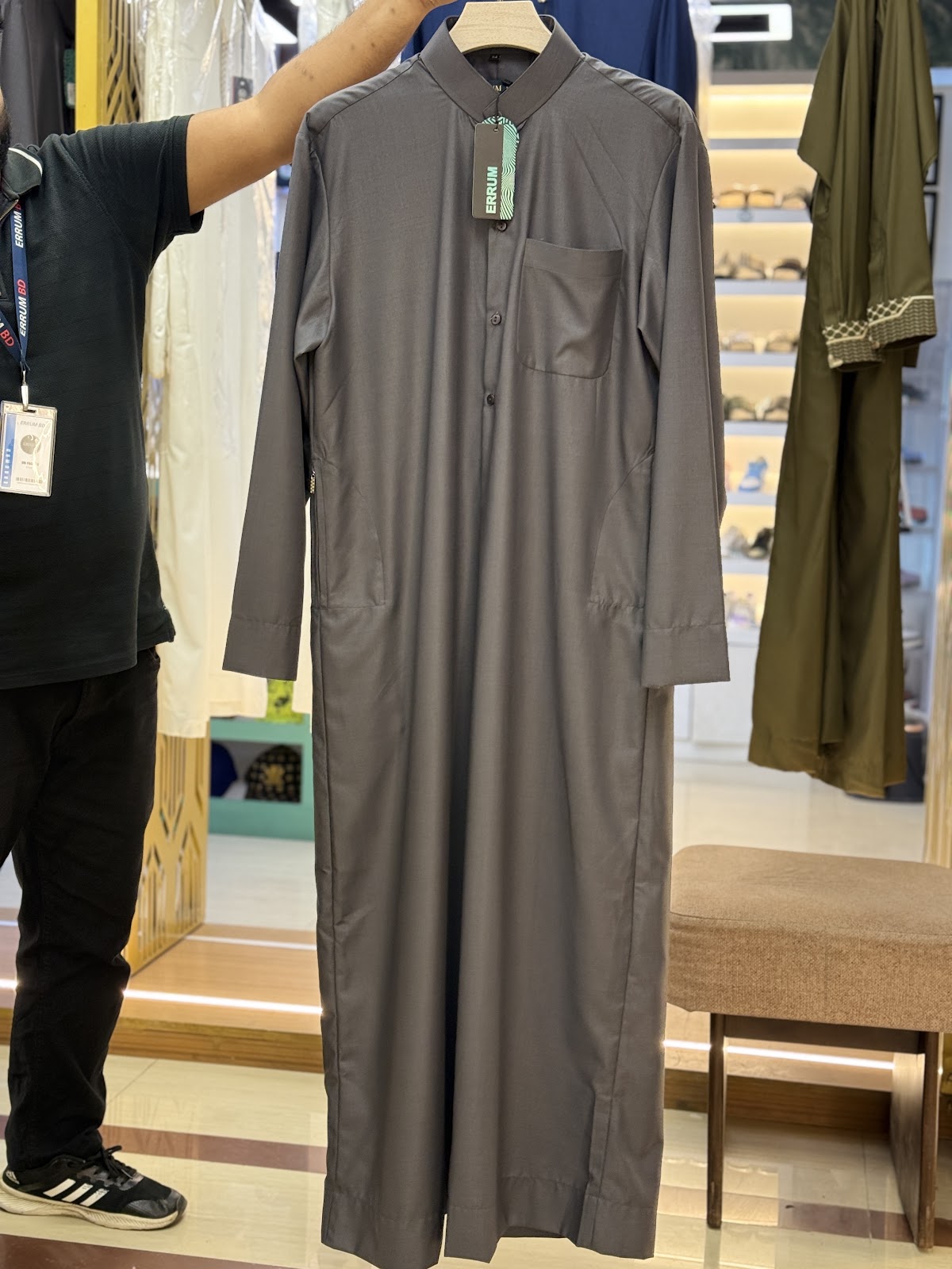 Special Kuwaiti Thobe - Deep Ash