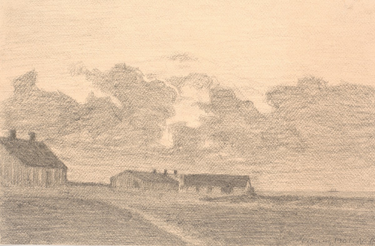 Den gamle gæstgivergård i Ferring 1901