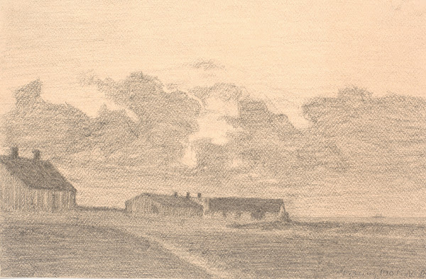 Den gamle gæstgivergård i Ferring 1901