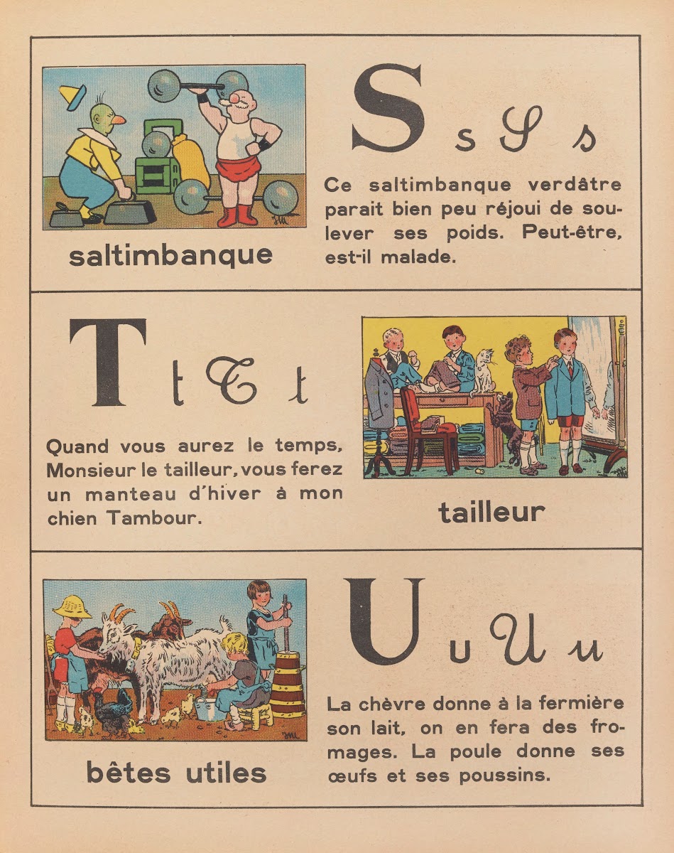 ABC des métiers  abécédaire Pl09 1943