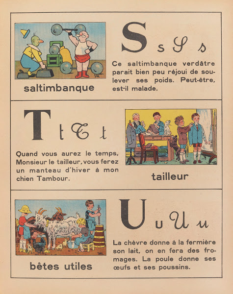 ABC des métiers  abécédaire Pl09 1943