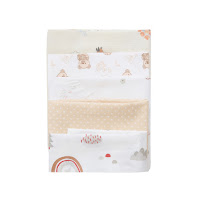 Набор пеленок Twins 5 шт (2 фланель, 2 ситец, 1 муслин) мультицвет