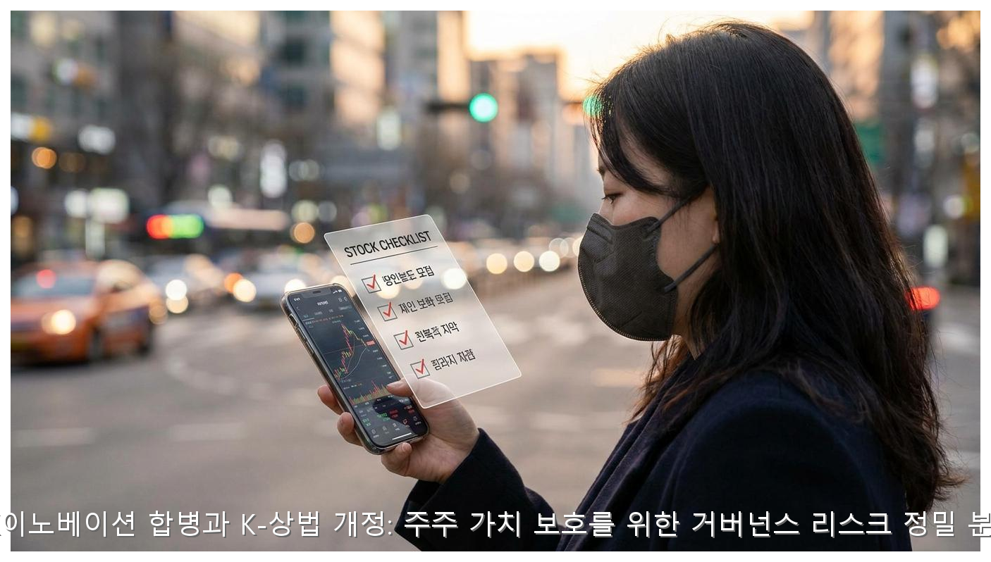 SK이노베이션 합병과 K-상법 개정: 주주 가치 보호를 위한 거버넌스 리스크 정밀 분석 핵심 안내 및 분석 인포그래픽 (7)