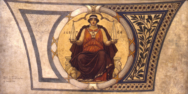 Study for Mosaic Wisconsin State Capital Justice 1913