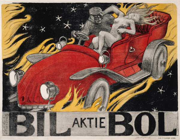 Bil Bol Poster for an Automobile Retailer 1907