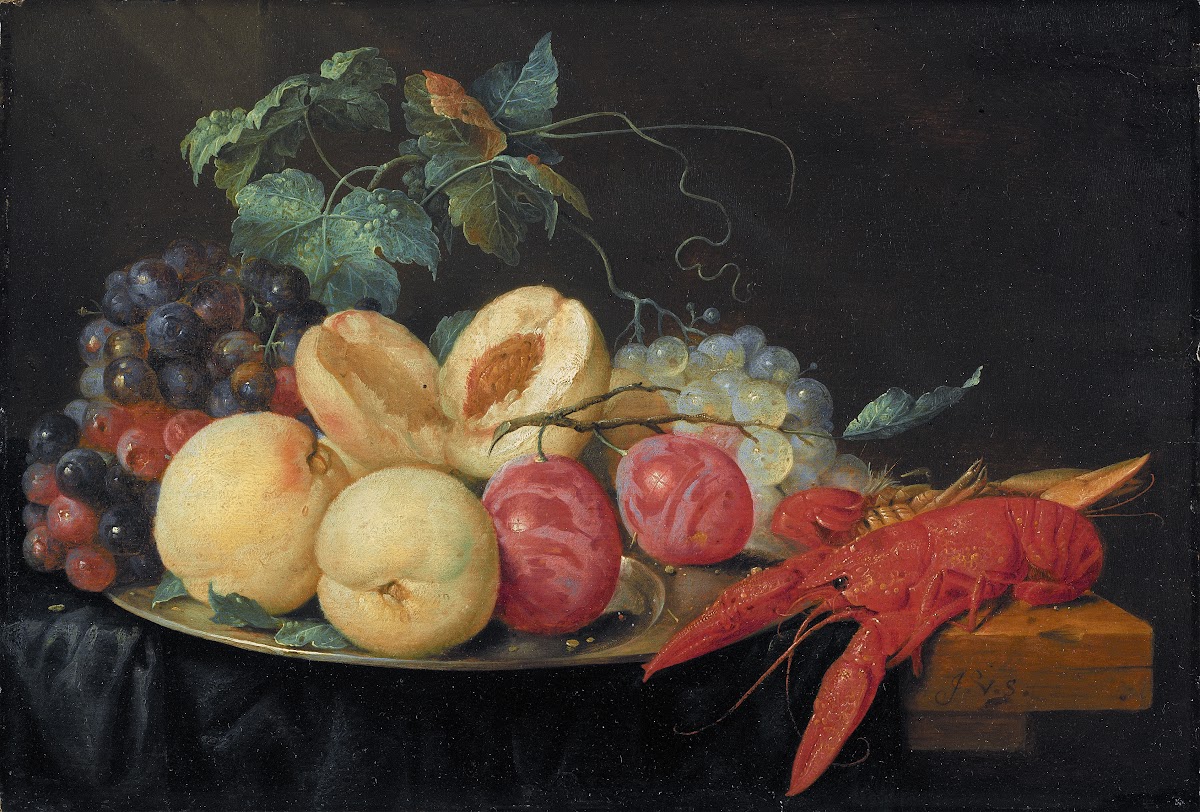 Still Life with Fruit and Boiled Crayfish
