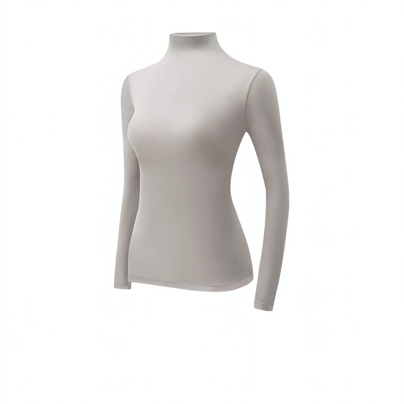 Damen-Thermo-Set, hochgeschlossen, elastisch, nahtlos