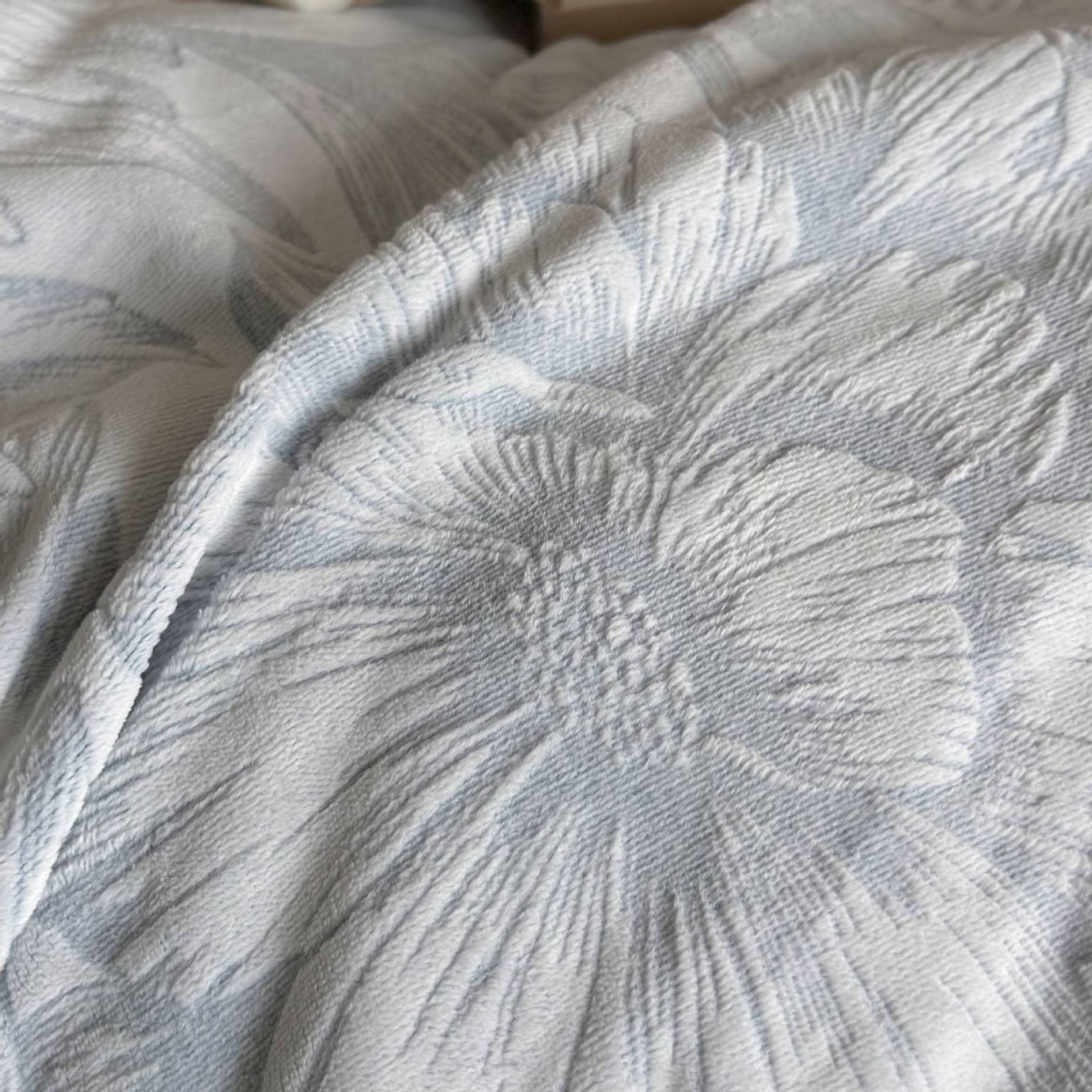 Milchfaser-Fleece Bettwäsche-Set, winterwarm, floral