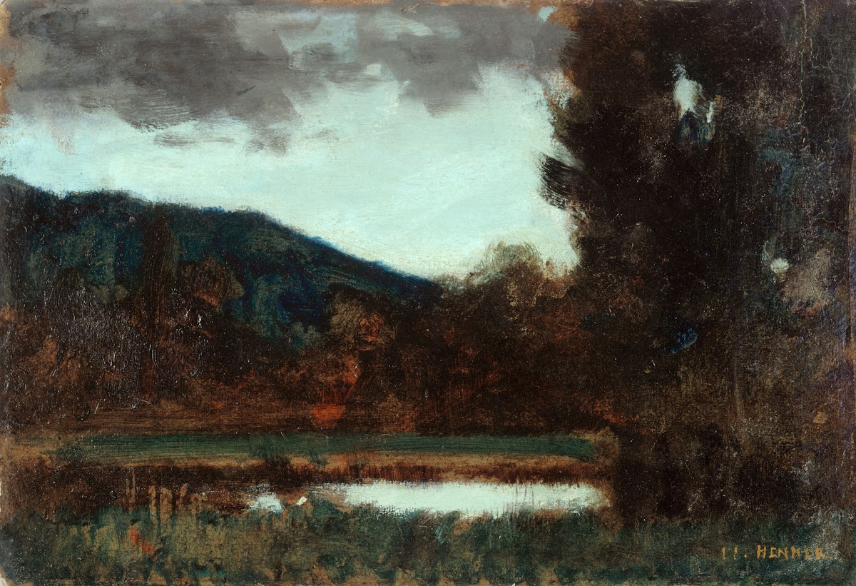 Paysage dAlsace crépuscule 1879 1888