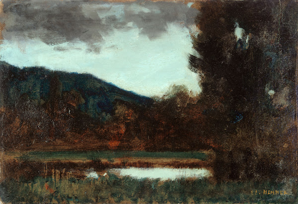 Paysage dAlsace crépuscule 1879 1888