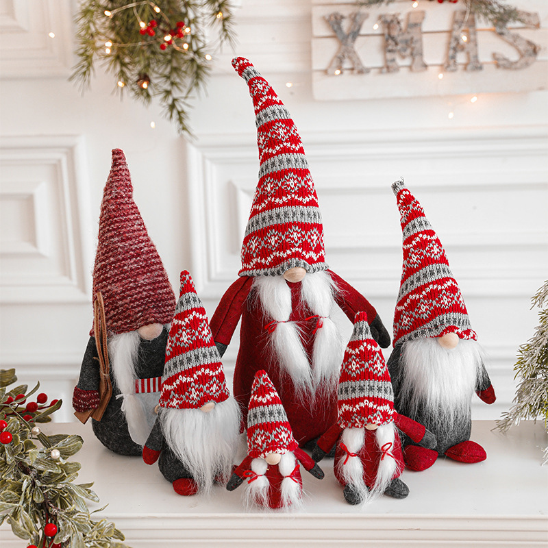 Christmas Gnome, Hanging Fabric Figure