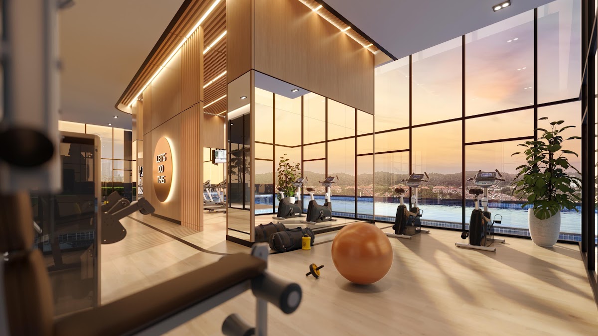 Avantro Residences — gym interior view