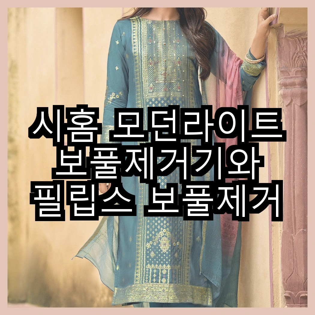 시홈 모던라이트 보풀제거기와 필립스 보풀제거기, 어떤 선택이 더 효율적일까? 썸네일