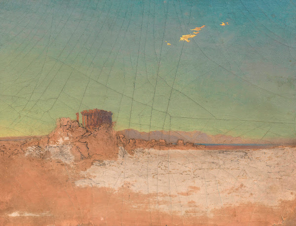 Griechische Tempelruinen ca 1854