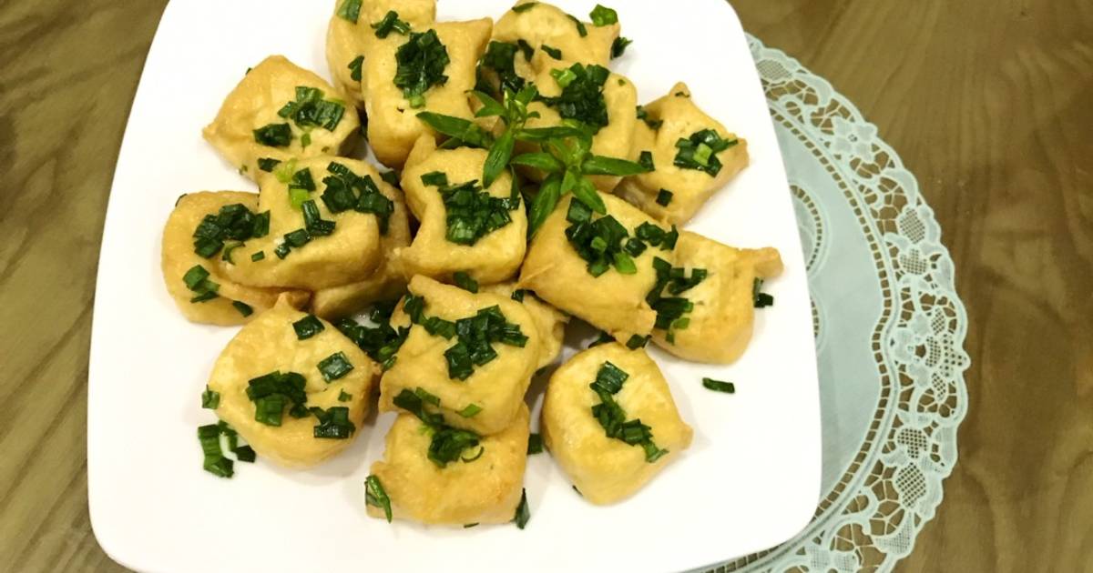 Đậu phụ chiên tẩm hành - Nồi chiên không dầu - Air fryer