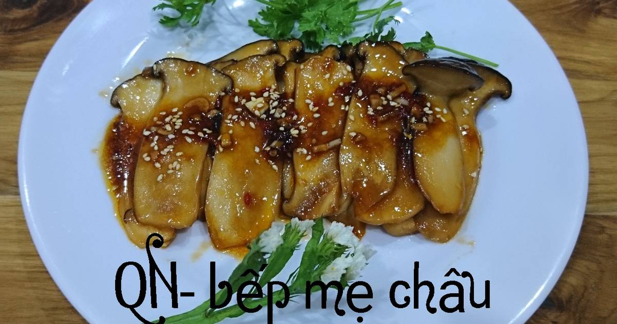 Nấm đùi gà rim nước tương chay