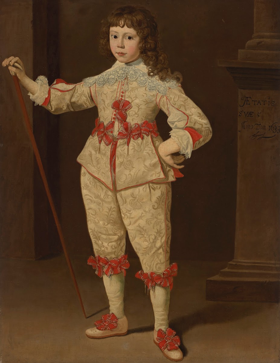 Portrait of a boy with walking stick 1633