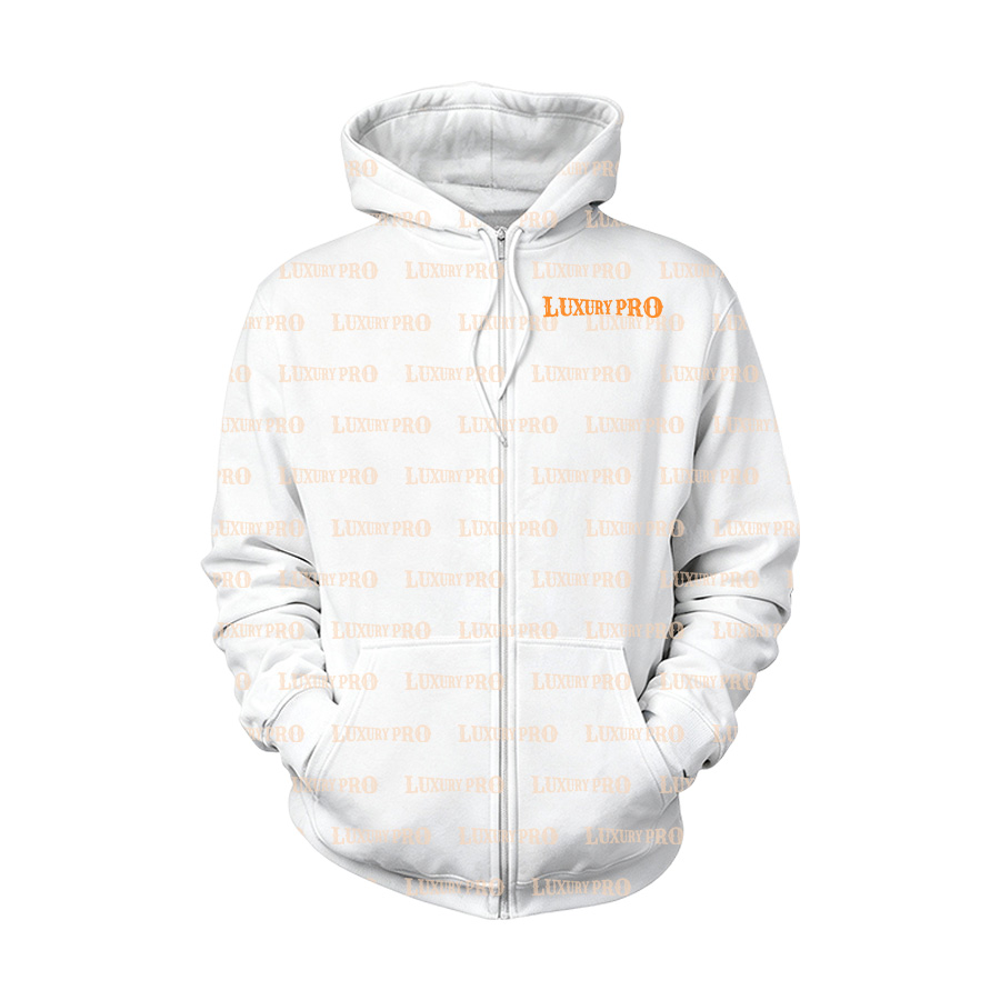 AOP Women's polyester woven zip hoodie