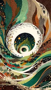 Deep Space Nebula and Star Cluster