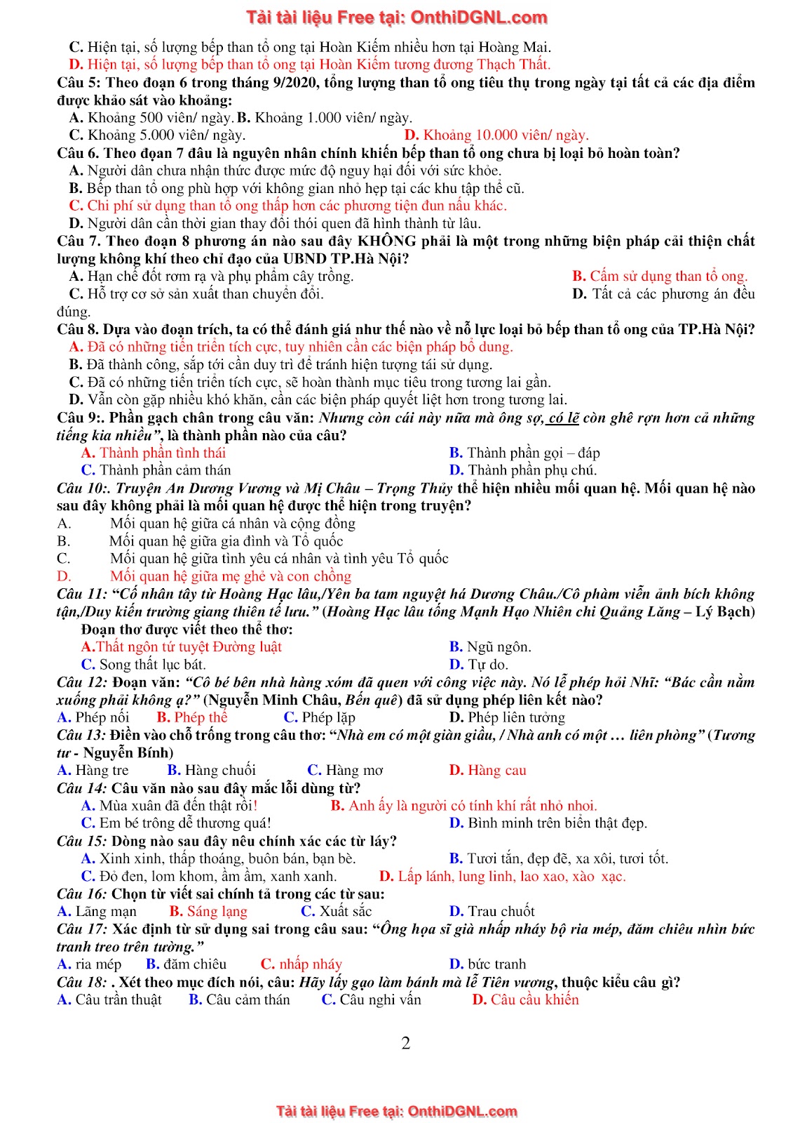 39 Đề ôn HSA - ĐỊnh tính