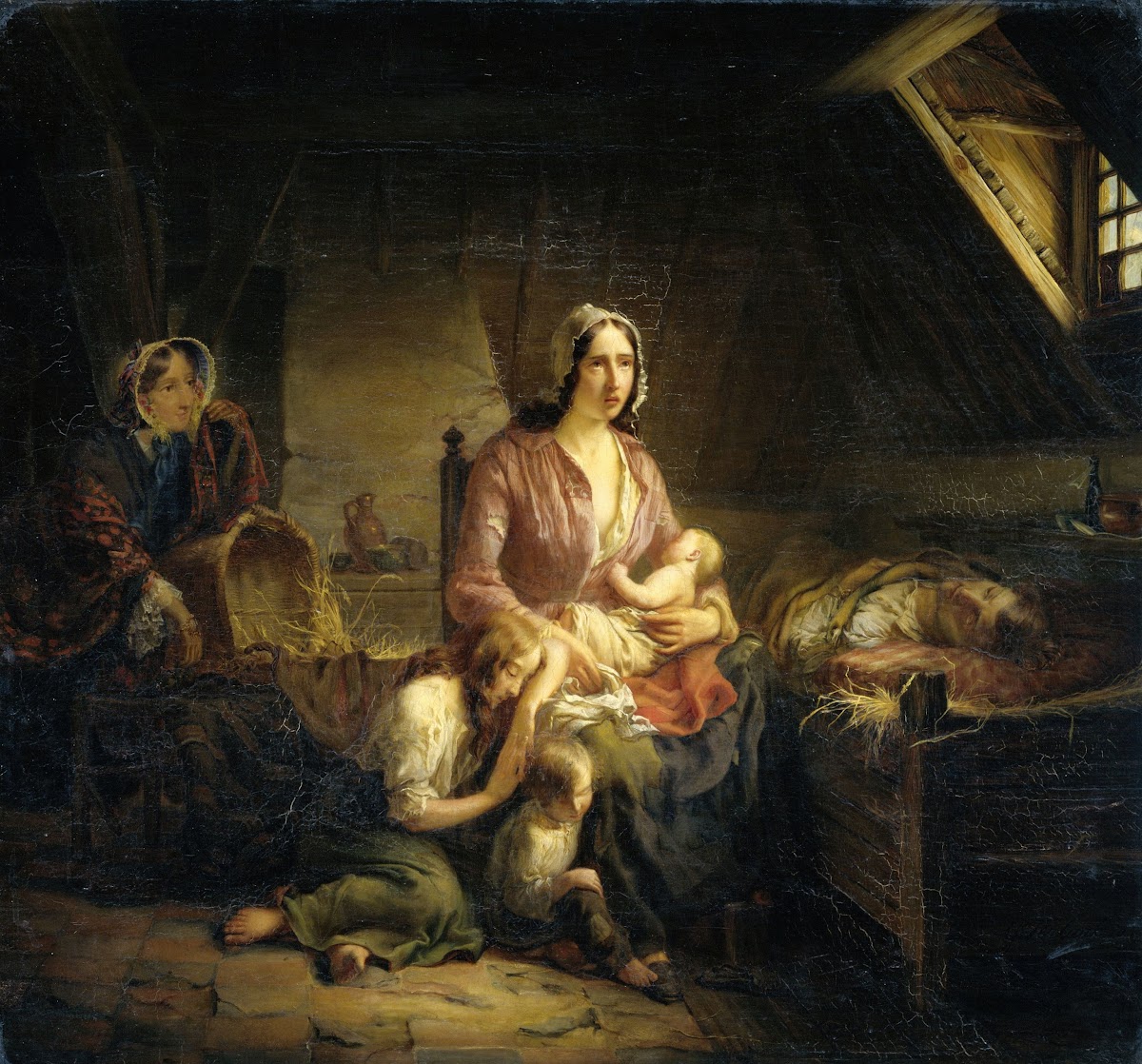 A Rich Lady Visits a Poor Family 1853