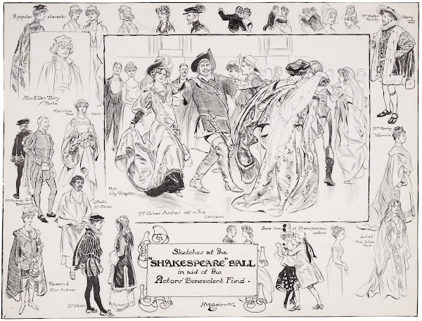 Sketches at the Shakespeare Ball in aid of the Actors Benevolent Fund 1905