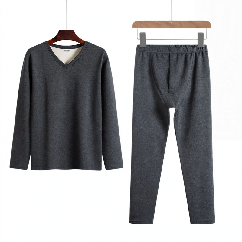 Men's Thermal Underwear Set, padded, V-neck or Round Neck