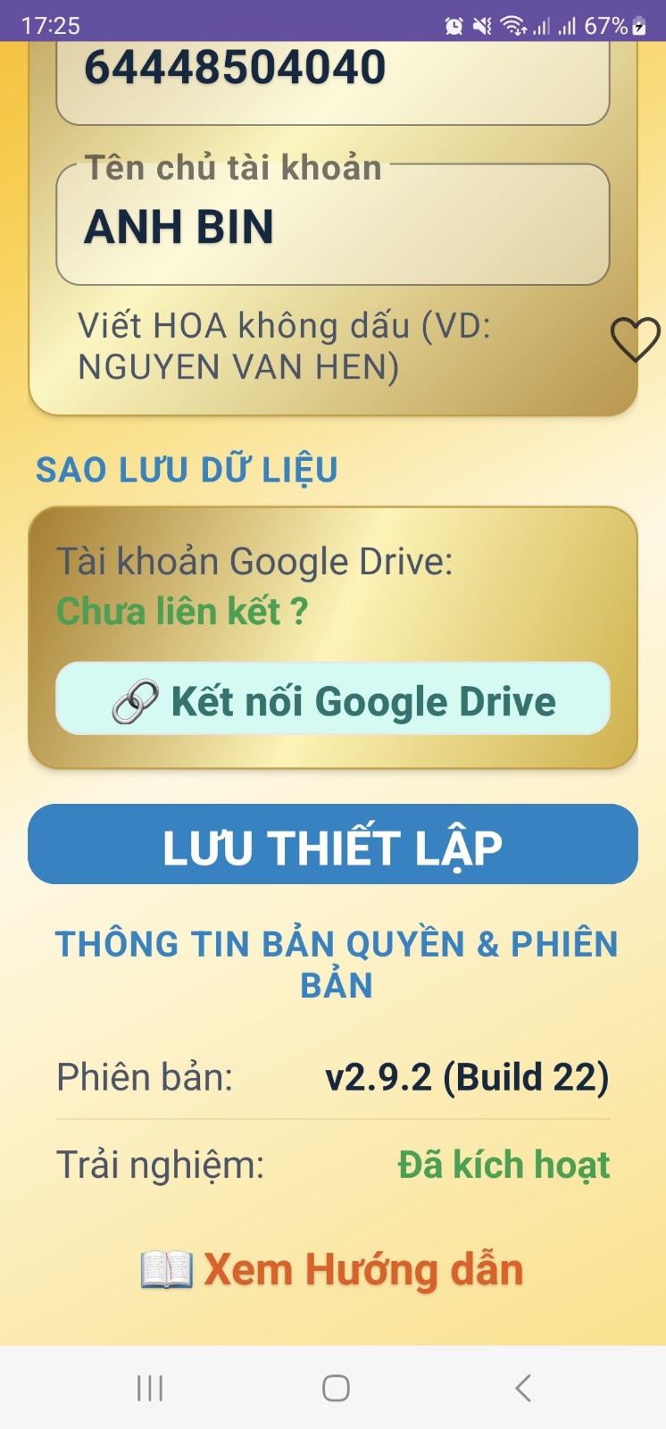 Thiết lập cửa hàng
