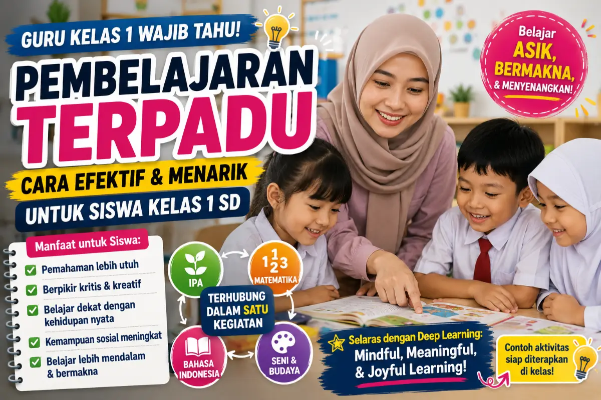 Cara Menerapkan Pembelajaran Terpadu di Kelas 1 SD agar Belajar Lebih Menyenangkan