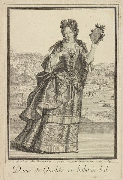 Dame de qualité en habit de bal 1690 1699