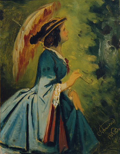 Anna Schwind die Tochter des Künstlers 1860