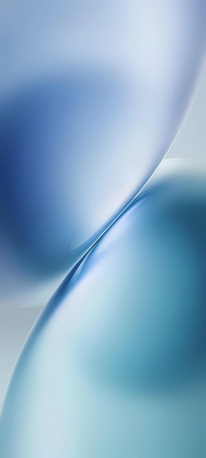 Soft Blue Abstract Curves - Abstract Digital Art Full HD iPhone Wallpaper (1080x2400)
