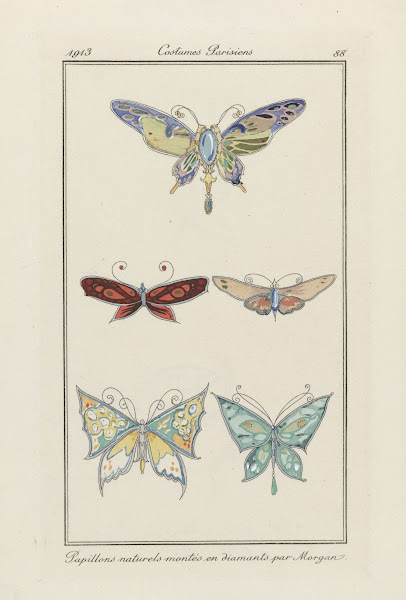 Papillons Naturels MontéS En Diamants 1913