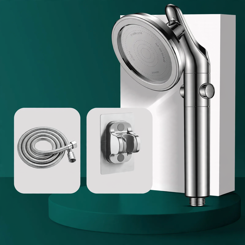 Shower set with hand shower and overhead shower, model HX-A-1473