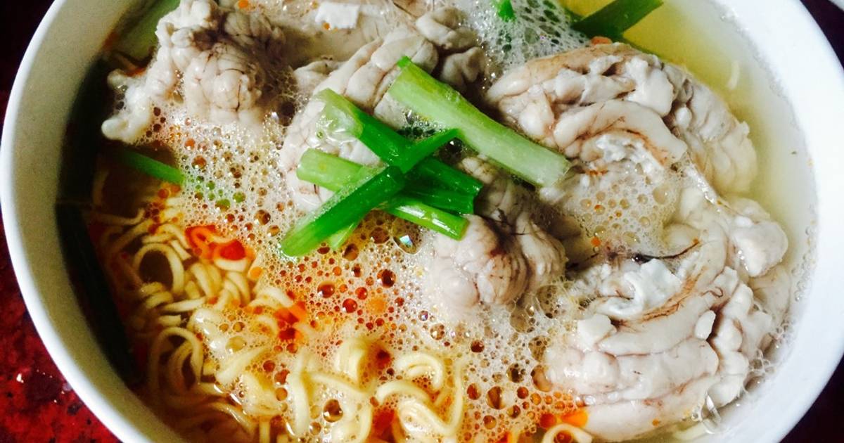 Mì óc chần